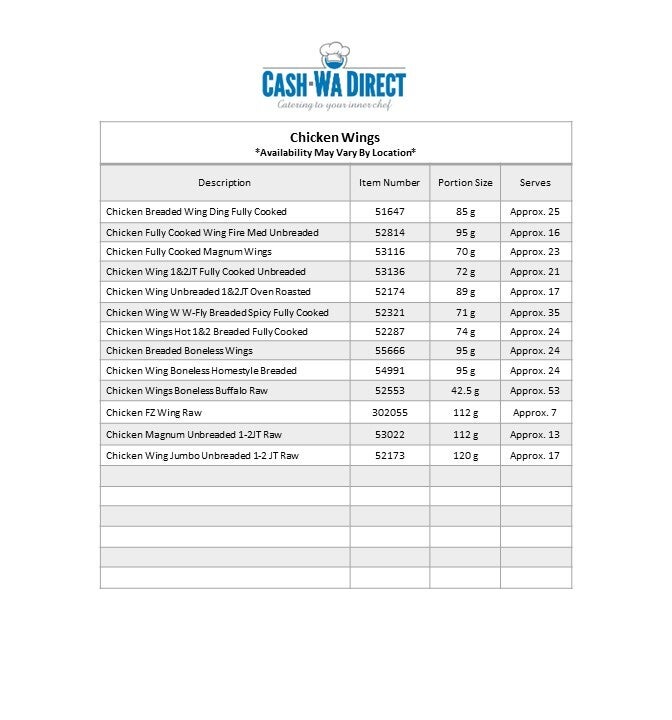 52174 CHICKEN WING UNBREADED 1&2JT OVEN ROASTED FULLY COOKED 5 lb